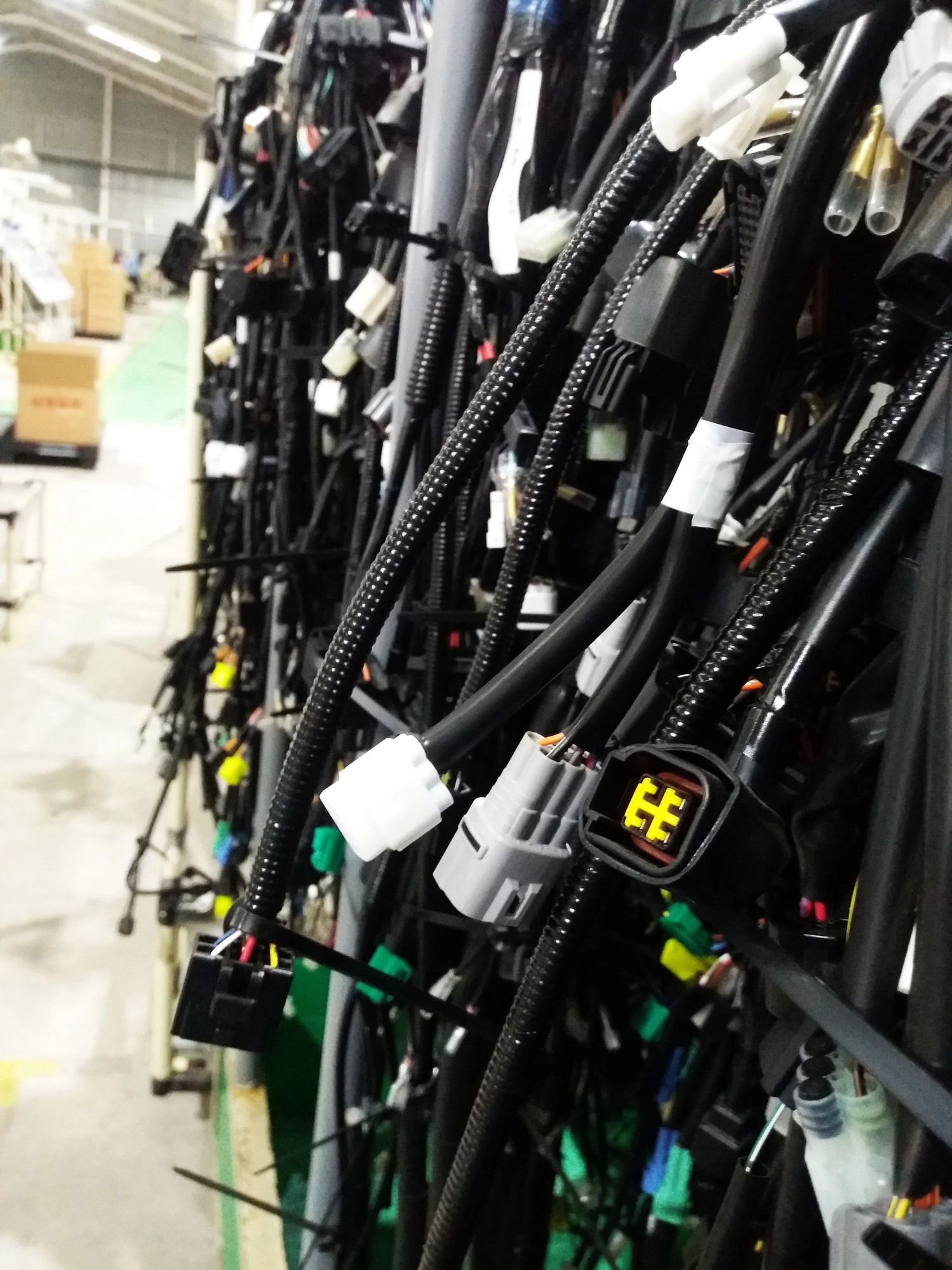 Automotive wire harness and connectors